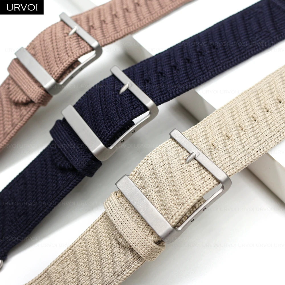 حزام URVOI Sporty En Mer لساعة Apple Ultra 2 باند Bleu Hydra Nuit نمط موجات المحيط مشبك مخصص من مادة البولي أميد لساعة iWatch