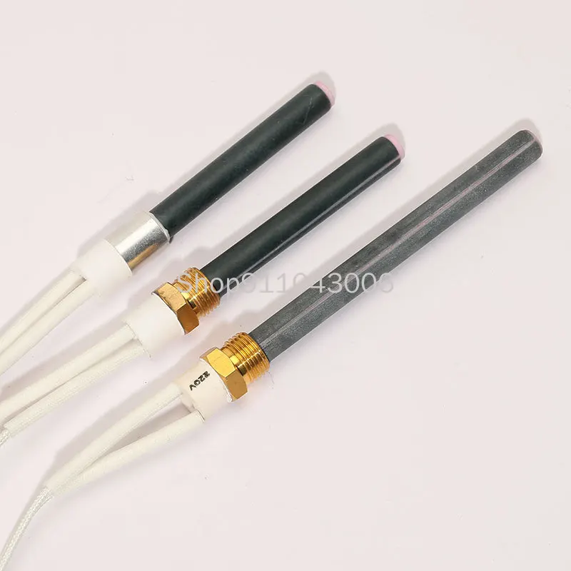 

MCH Ceramic Igniter Wood Pellet Oven Fire Rod High Temperature Dry Burning Ceramic Heating Tube Igniter thread m16*1.5