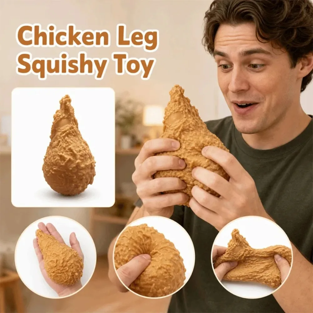Chicken Legs Stress Ball Soft Toys Slow Rebound Stress Relieving Squishy Fidget Toy Sensory Stress Relieving Toy Home Decoration