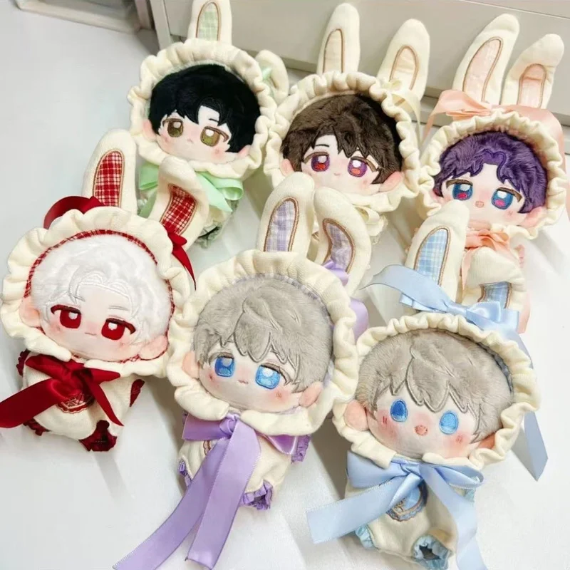 

10cm Miniature Cotton Doll Rabbit Clothes Kpop Idol Doll Cute Outfit Set Toys New Arrival Costume For Toys Doll Accessories