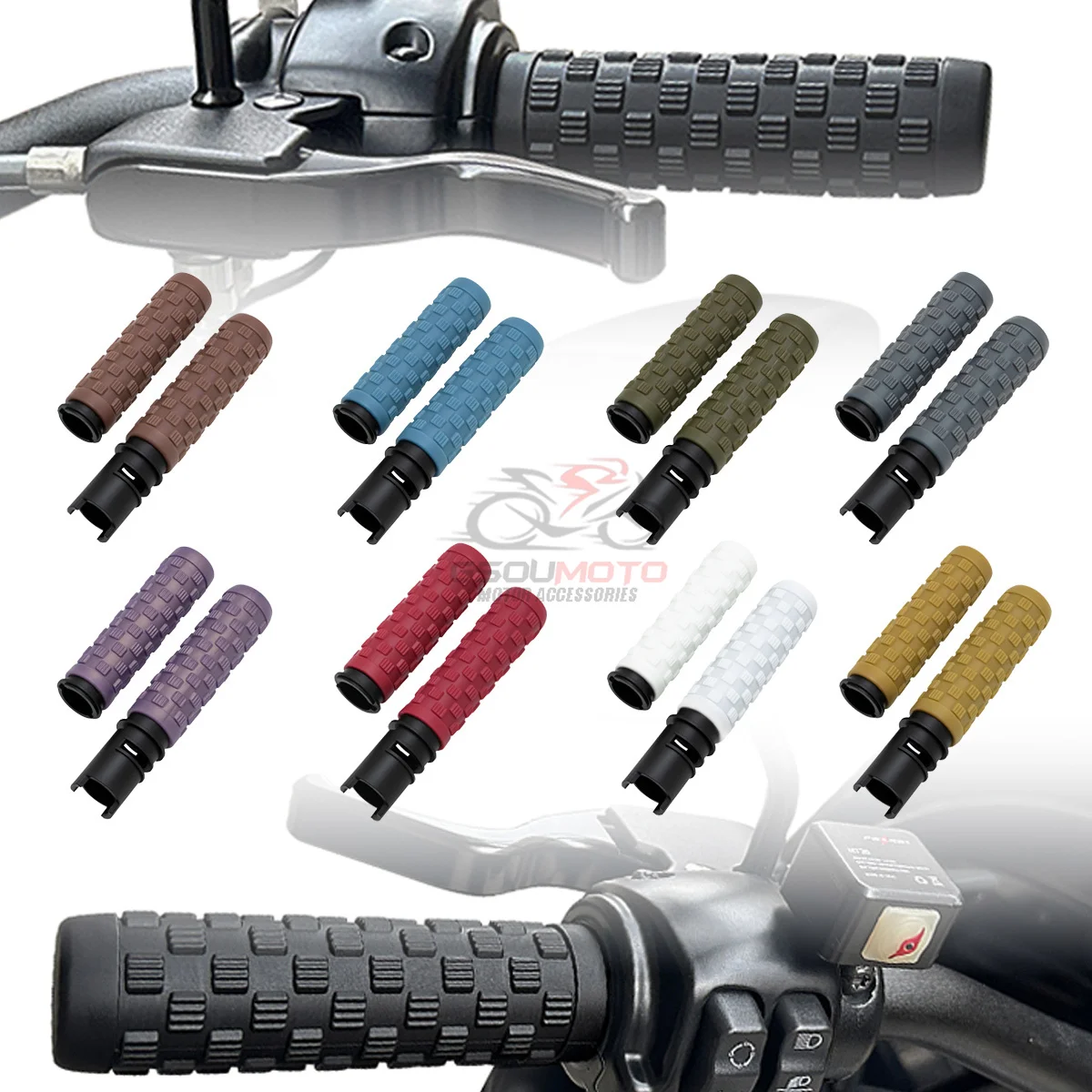 1" 25mm Handlebar Grips with Throttle For Harley Deadwood CVO Road Glide Heritage Classic Steet Glide Ultra FXLRS FLFB 2023-2026