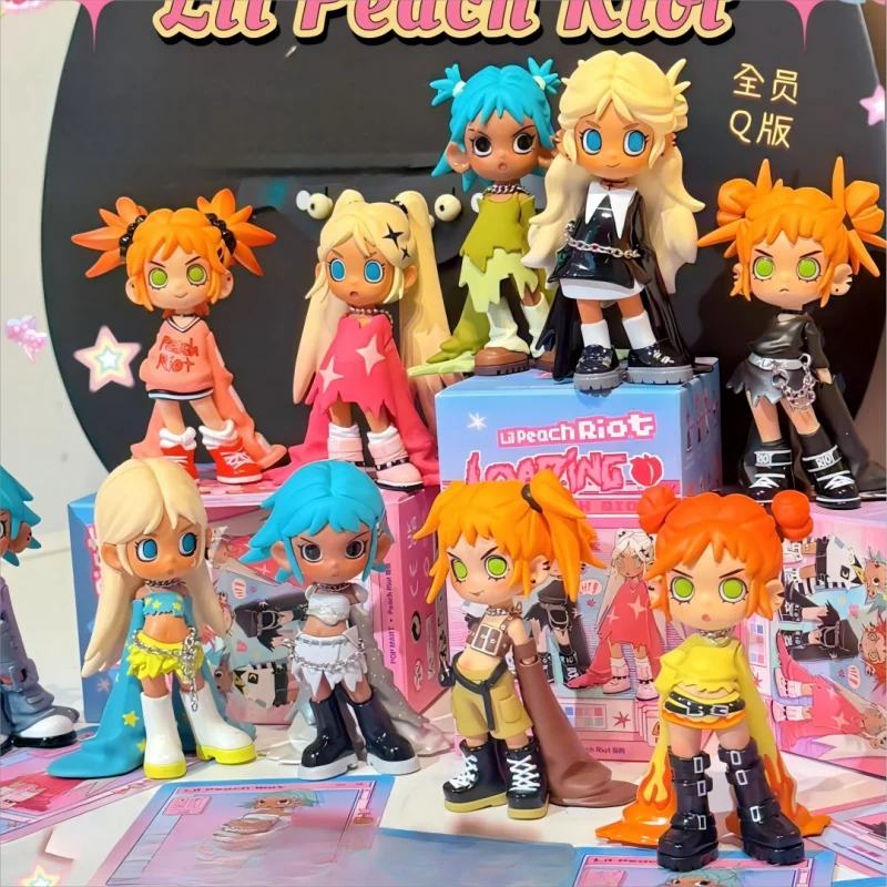 Caja ciega Lil Peach Riot Loading Series figura de acción Lil Peach Riot caja misteriosa bolsa sorpresa decoración adornos Cool Girl Doll Toy