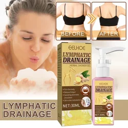 Women Lymphatic Drainage Herbal Shower Gel 30ml Slimming Weight Loss Deep Cleaning Body Wash sculping firming skin Shower Gel