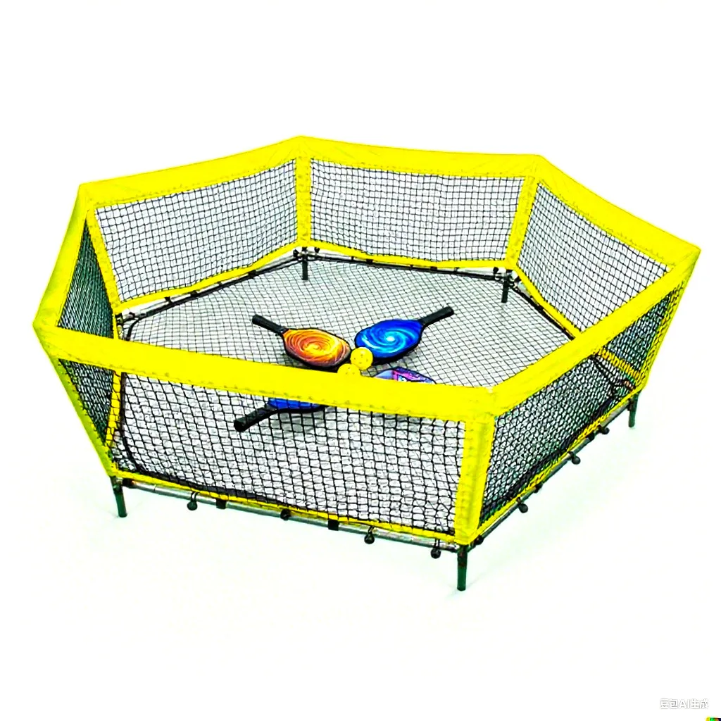 Portable Pick Nets Polygon Pick Nets Multiplayer Doubles Courtyard