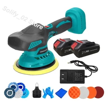 VARONGHKOO cordless buffer polisher kit 6 variable speed for car detailing car buffer polisher kit car boat detailing polishing