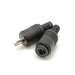 2pcs 2 Pin DIN Speaker Wire Plug 2P Hifi Loudspeaker Cable Solder Connector Male Female Socket