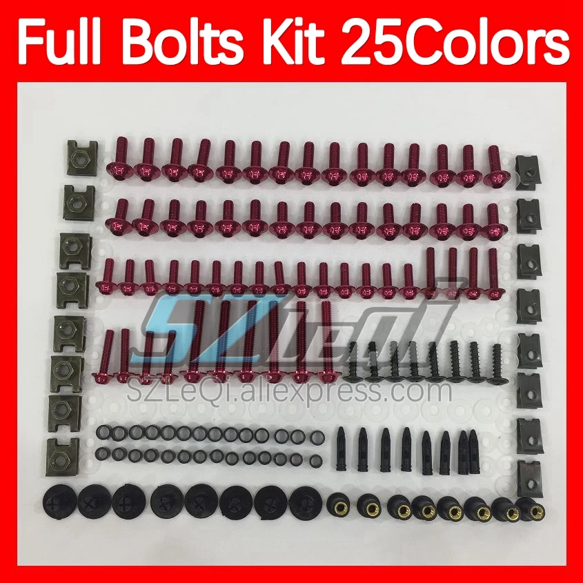 Fairing Bolts Full Screw Kit For MV Agusta F4 R312 750S 1000 R 750 1000R 312 1078 MA 05 06 2005 2006 Body Bolt Screws Nuts 268ps