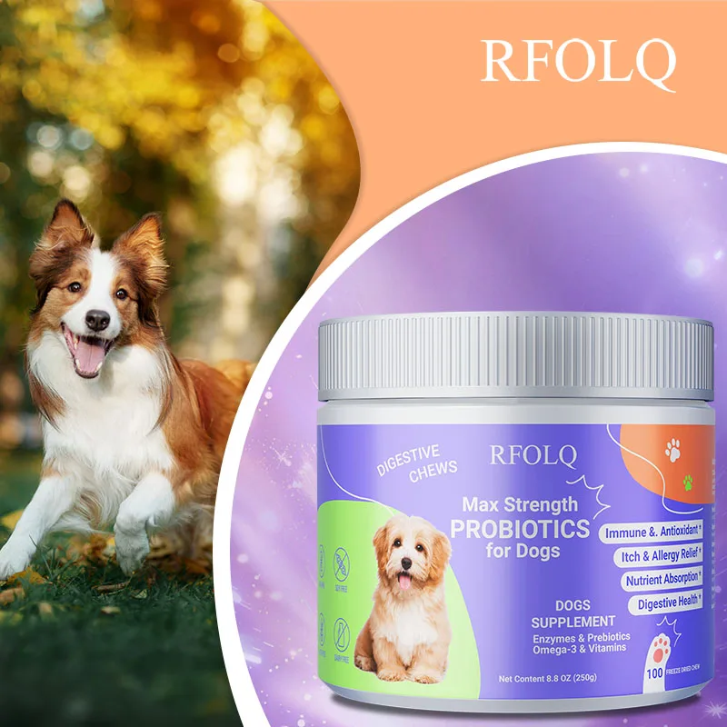 Probiotics for Dogs - Support Digestive Health Gut Immune System Wellness for Dogs