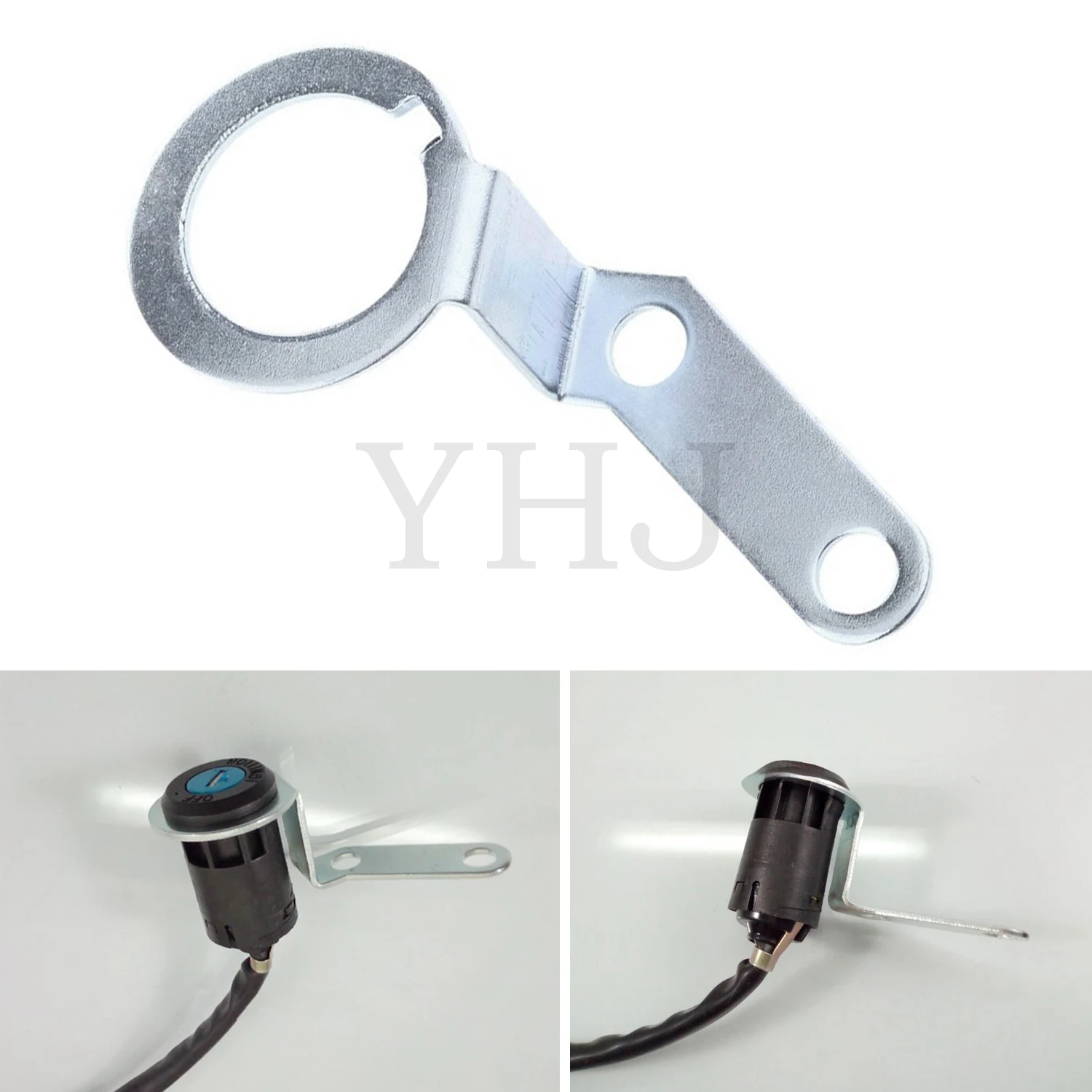 

Motorbike Accessory Retro Modified Electric Switch Holder Bracket for Honda Motorcycle CG125 Silver