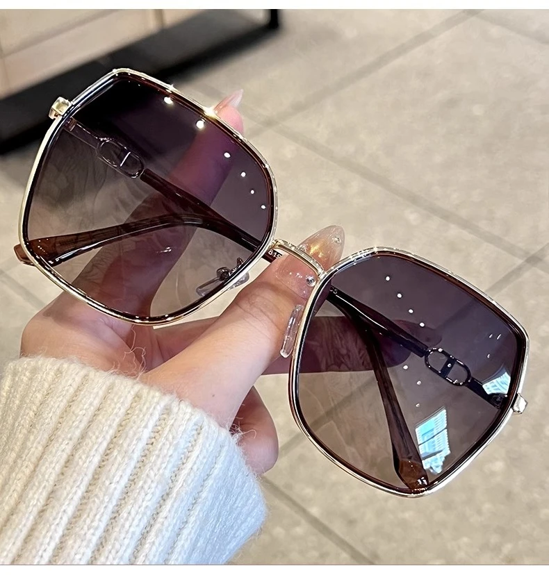 

UV Protection High-grade Polarized Rimless Sunglasses Summer Oversized Polarized Polygon Sun Glasses Outdoor Sports MJ0533