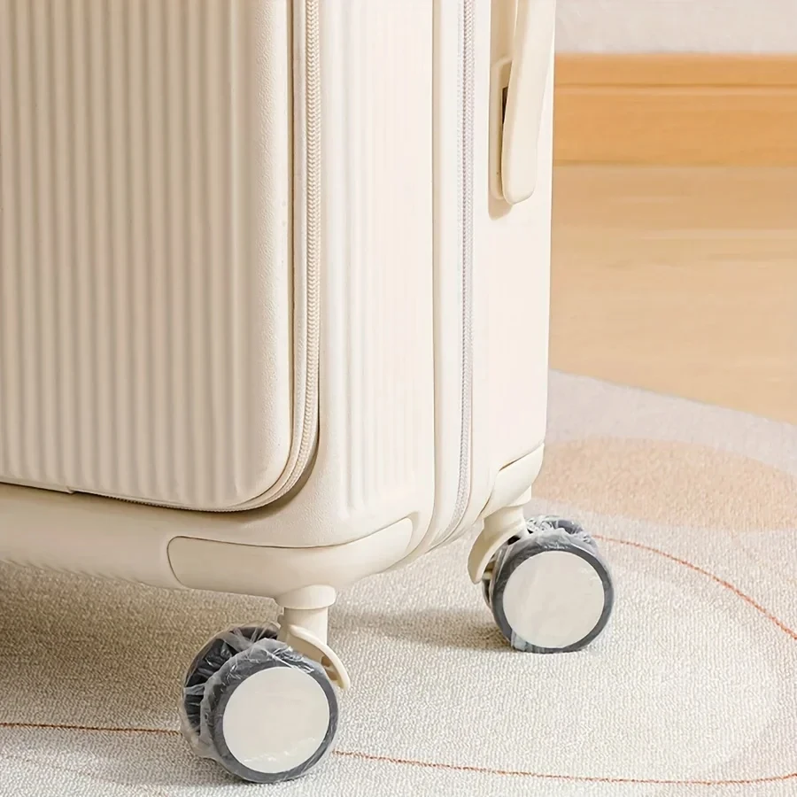 50/100pcs Disposable Luggage Wheel Protective Covers Universal Dustproof Suitcase Caster Protection Film Anti-dirty