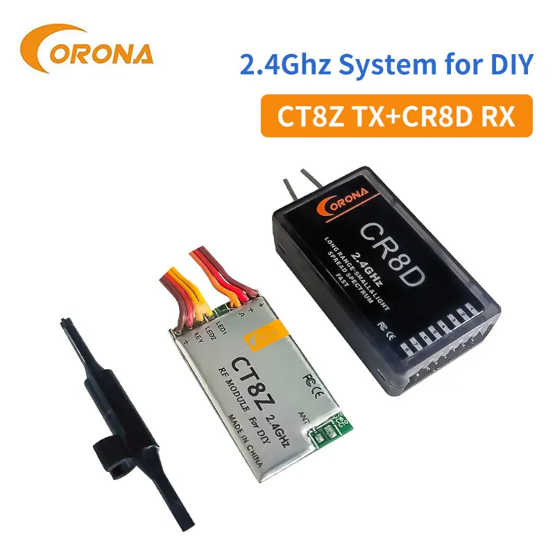 CORONA 2.4GHZ CT8Z+CR8D Receiver DIY Motor Engine Combination