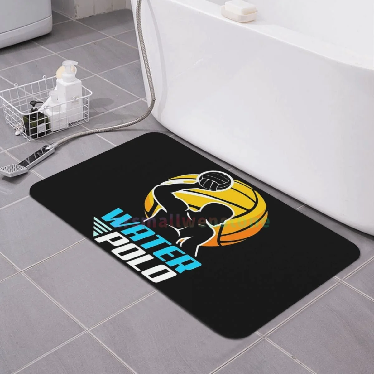 Water-Polo-Player Diatom mud cushion absorbent quick drying mat bathroom door mat toilet diatomaceous earth non-slip foot mat