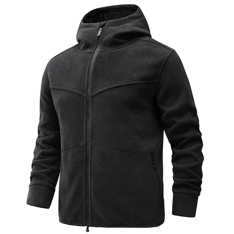 Men Tactical Softshell Fleece Hiking Bomber Jacket Outwear Thermal Sporting Tourism Mountain Camping Coats Hooded Men Clothing