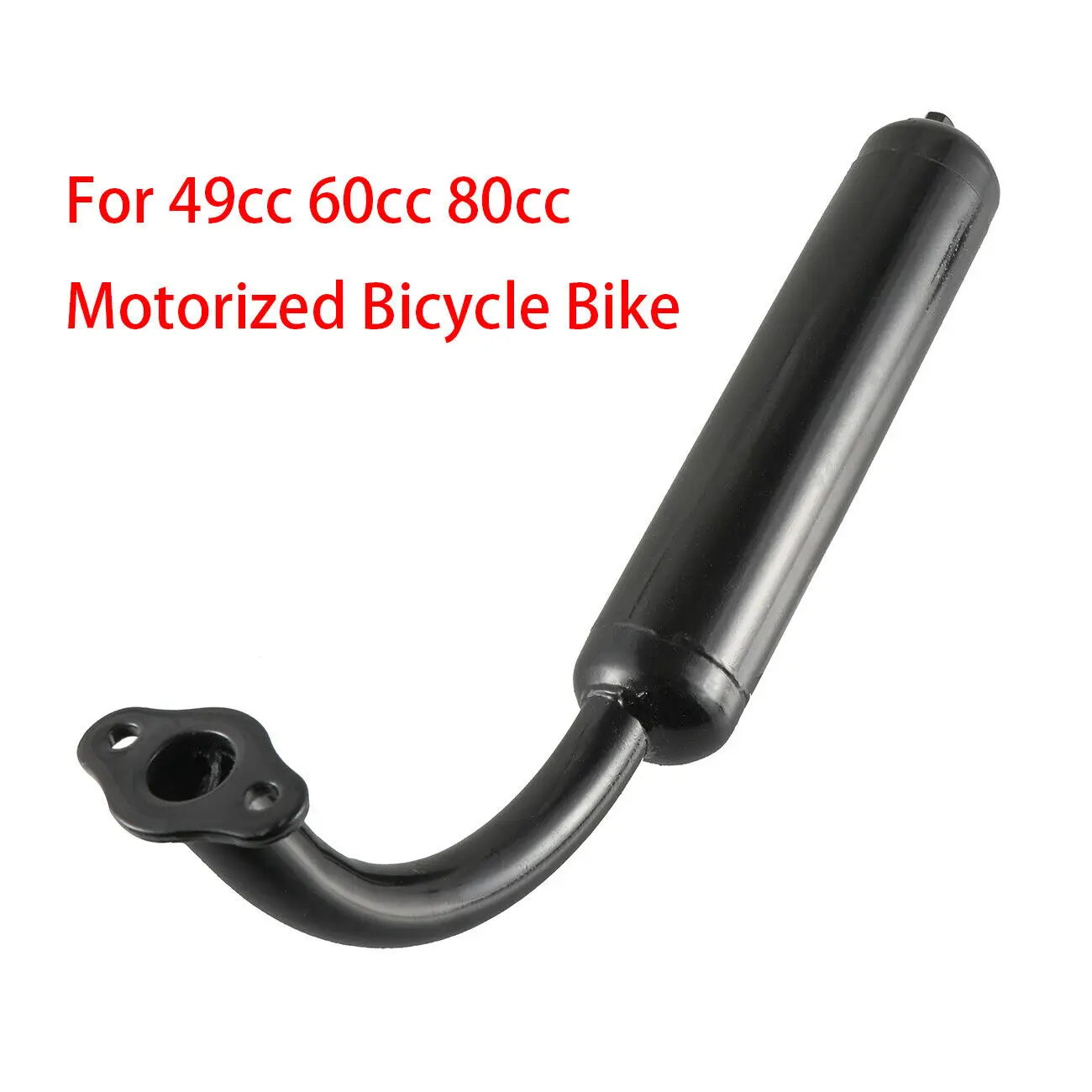 

Black Muffler Stock Exhaust For 80cc 66cc 49cc Motorized Bicycle 2-Stroke Engine