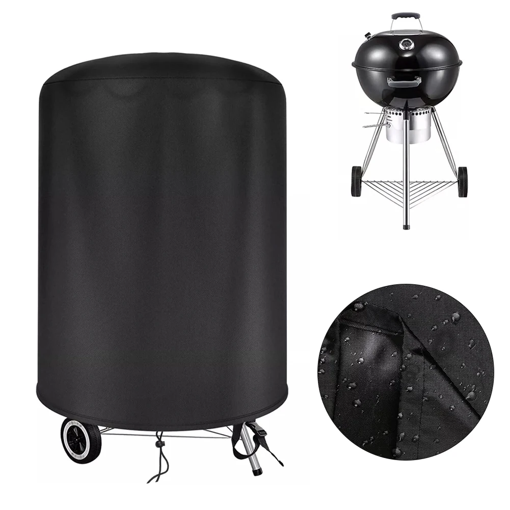 For Raweao Kettle BBQ Cover 1Pc For Weber 57 Cm Waterproof Barbecue Cover Round BBQ Outdoor Cooking Dust Cover