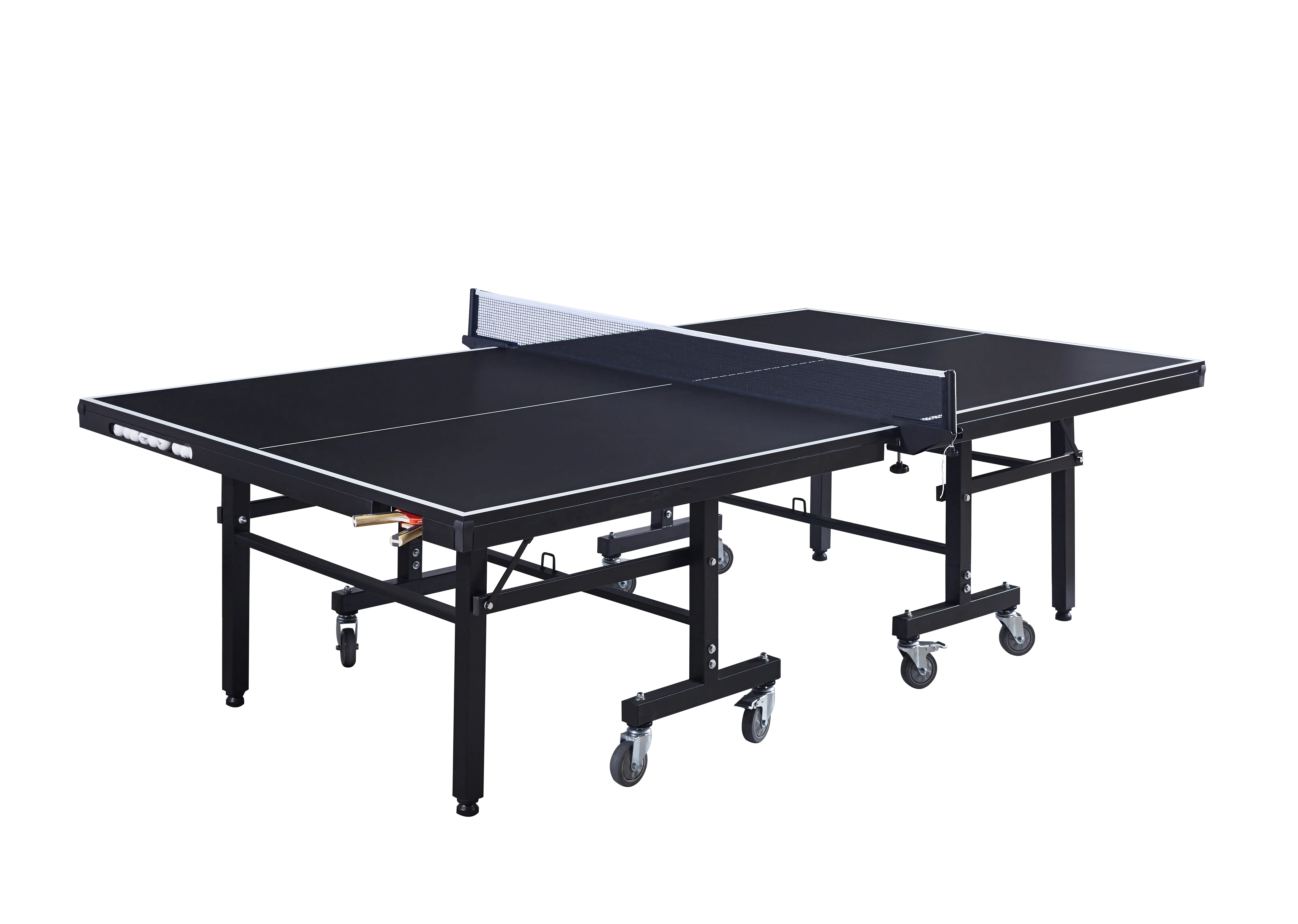 Picture 5: Professional Customized Folding Table Tennis Table with Wheels Pingpong Table with Net and Balls