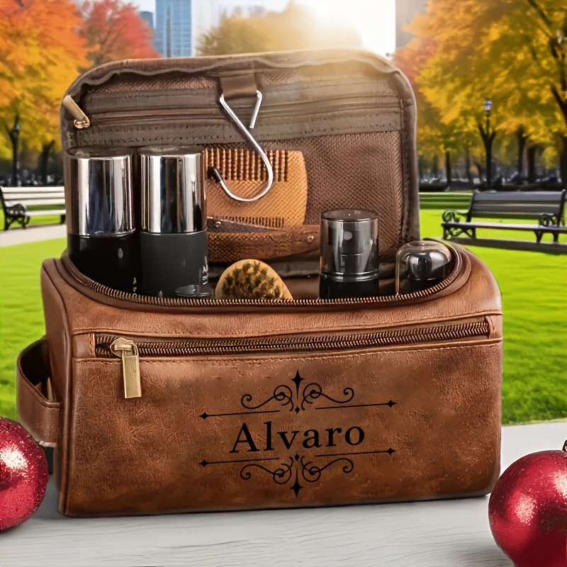 Customized Large Capacity Toiletry Bag, Exclusive Travel Storage Bag with Zipper Closure, Perfect for Birthday or Holiday Gifts