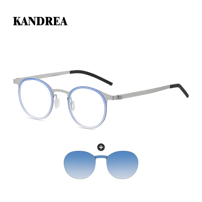 

KANDREA New Ultra-Lightweight Frameless Driving Sunglasses UV400 Protection No Screws No Welding Design Adjustable Frame 7906