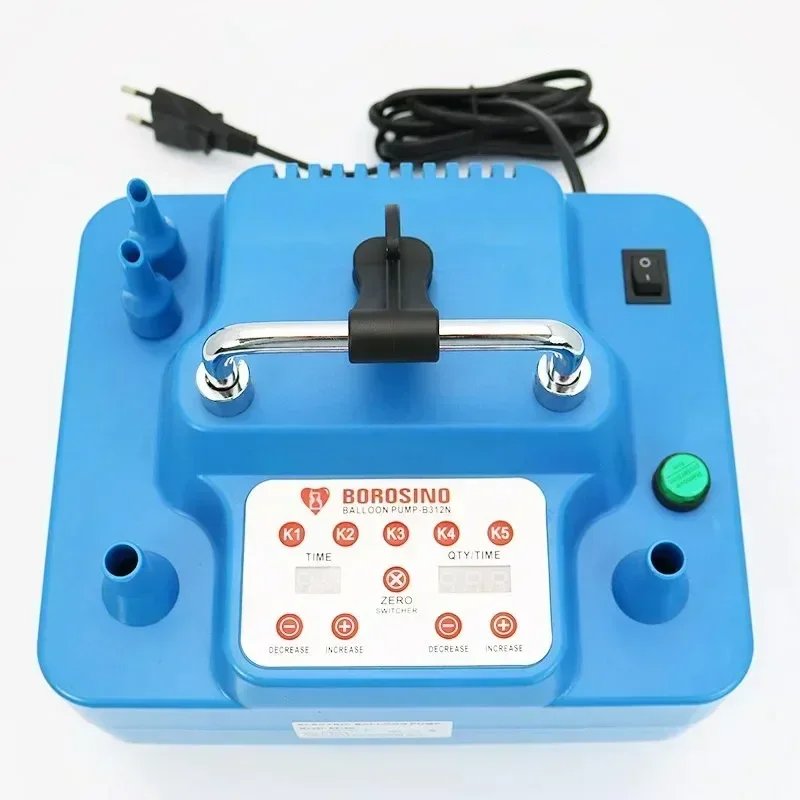 Foot Switch 800W Electric Balloon Pump  With Timer Dual Holes Professional Inflator  Memory Function