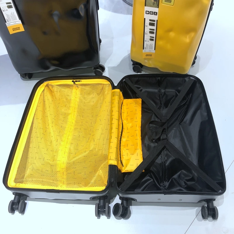 حقيبة ريترو Sle ABS + PC مع عجلات رباعية الاتجاه للسفر وأمتعة نسائية تشي إن مع قضيب سحب 20 بوصة