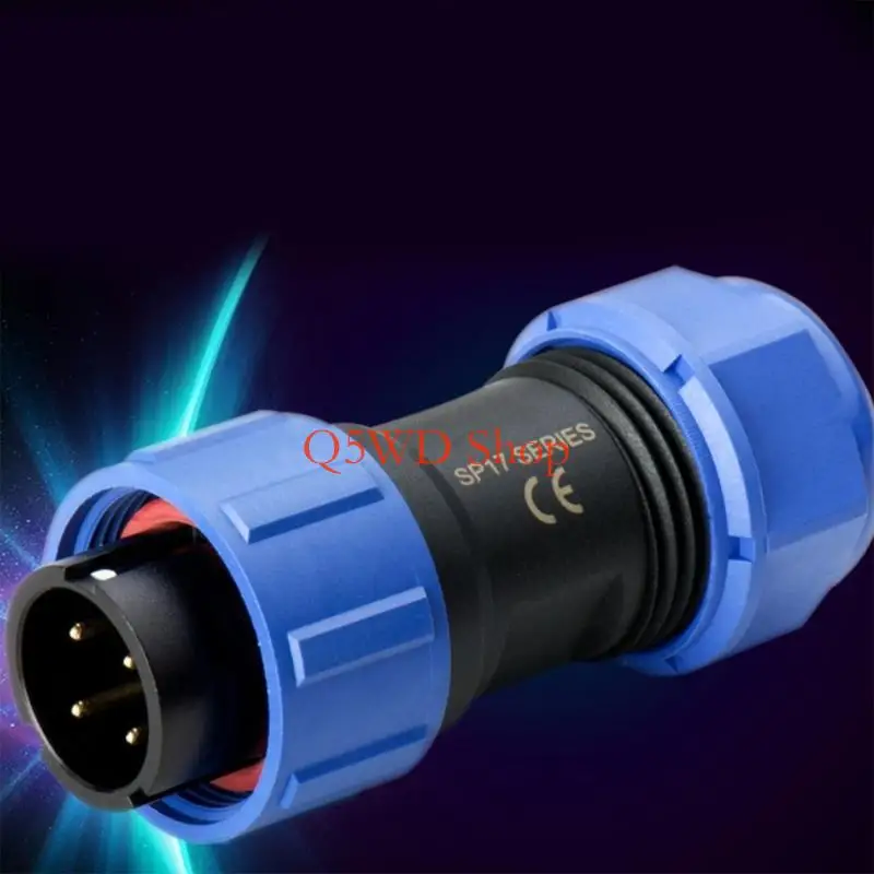 Q5WD Multipurpose Aviation Connector 2/3/4/5/7/9/10 Pin Threaded Cable Connector Waterproof Docking Back Nut Female Plug