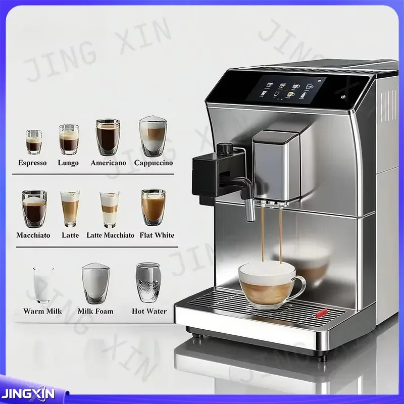 custom for Automatic Espresso Cappuccino Latte Machine Smart Electric Drip Coffee Maker Home Quick Heat Function Plastic 220V