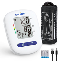Sejoy  Upper Arm Automatic Blood Pressure Monitor BP Sphygmomanometer Pressure Meter Tonometer for Measuring Arterial Pressure