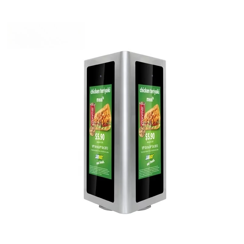 

Three Sides Tablet Desktop Countertop Interactive Self Service Information Payment Kiosk Digital Signage Advertising Display