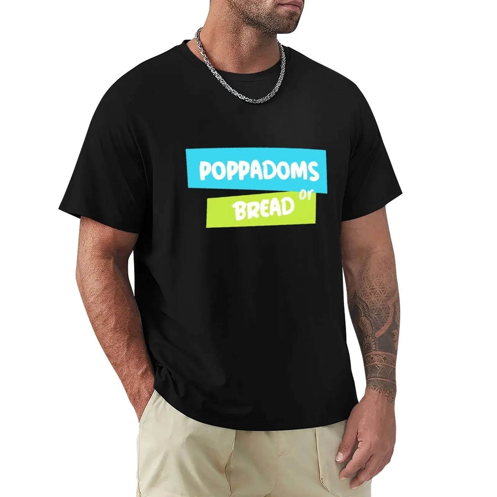 

OFF MENU |poppadoms or bread T-Shirt plus size tops quick drying blacks men t shirts