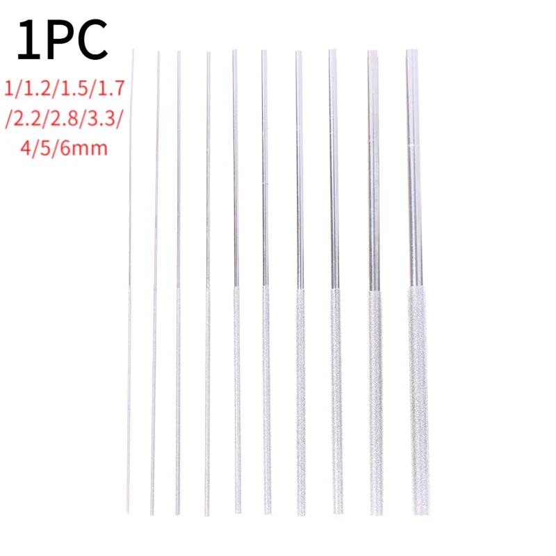 

For Jade Alloy Guitar Strings DIY Assorted File Diamond Cylindrical File Dia 1/1.2/1.5/1.7/2.2/2.8/3.3/4/5/6mm Grinding Tool
