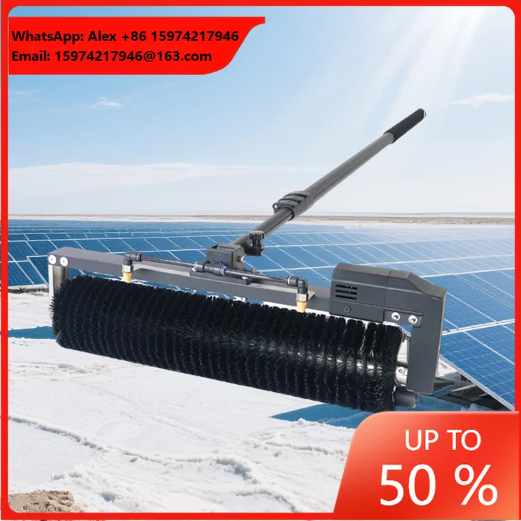 High Efficiency Solar Panel Cleaning Equipment Photovoltaic Cleaning Electric Roller Brush