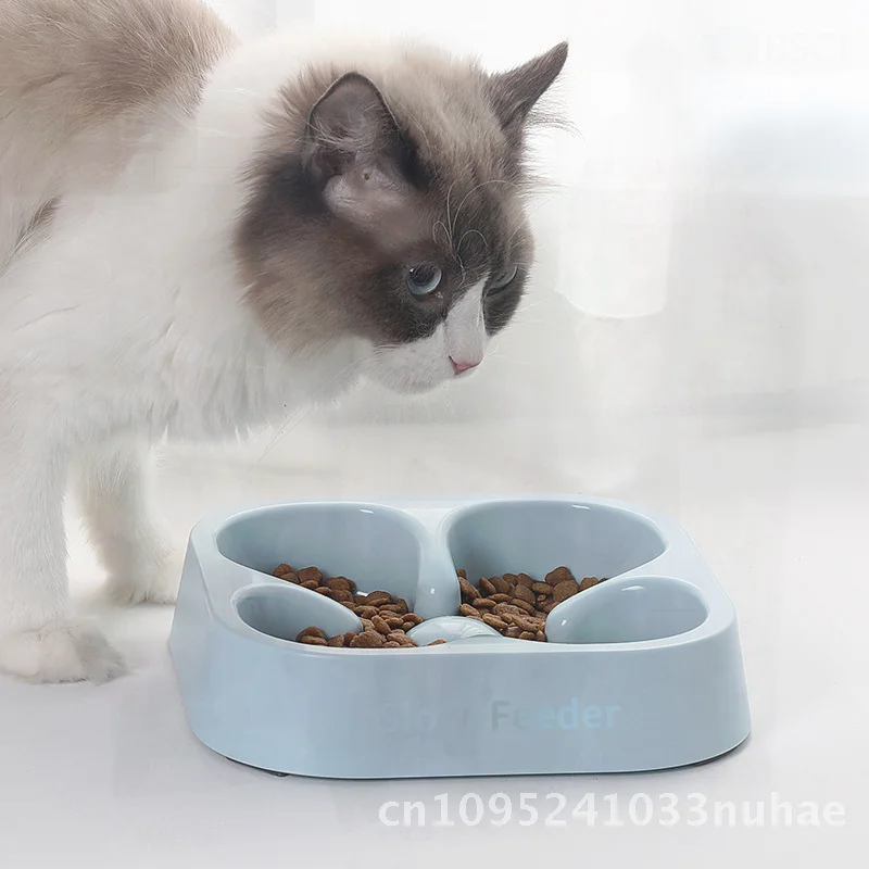 

Da Da Xiong Anti-Choking Pet Bowl PP Resin Slow Food Basin for Dogs And Cats Bitter Bear Teddy Original Design Sharing Pet Dish
