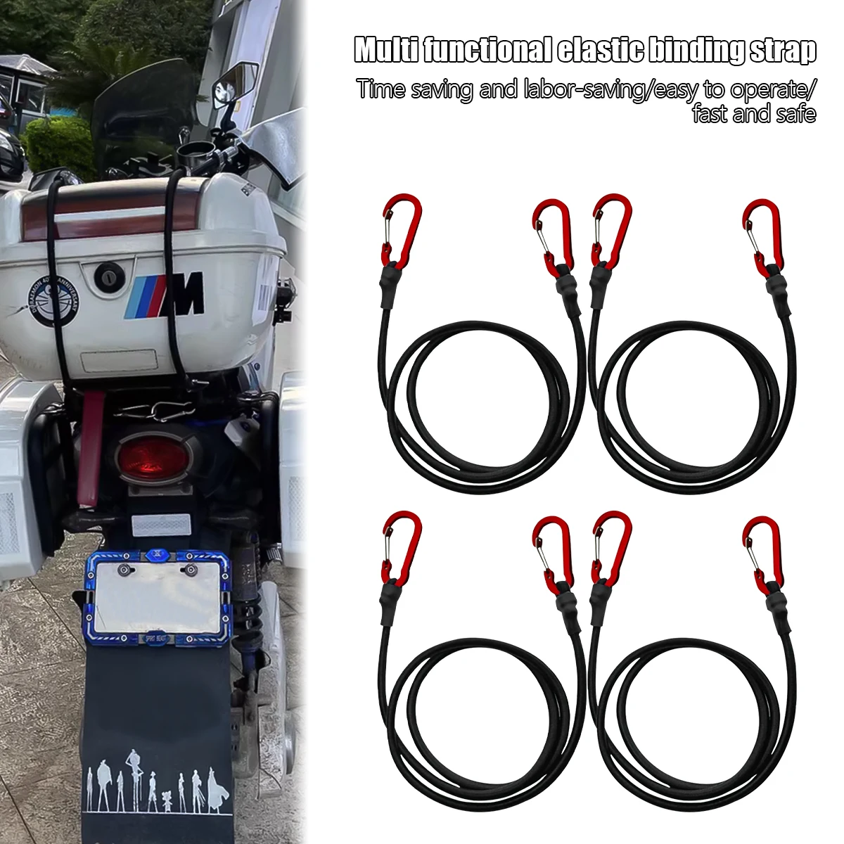 

Универсальные фиксированные ремни для уличного багажа, кемпинга, мотоцикла, велосипеда, багажника, ремни, эластичные пряжки для скалолазания, веревки