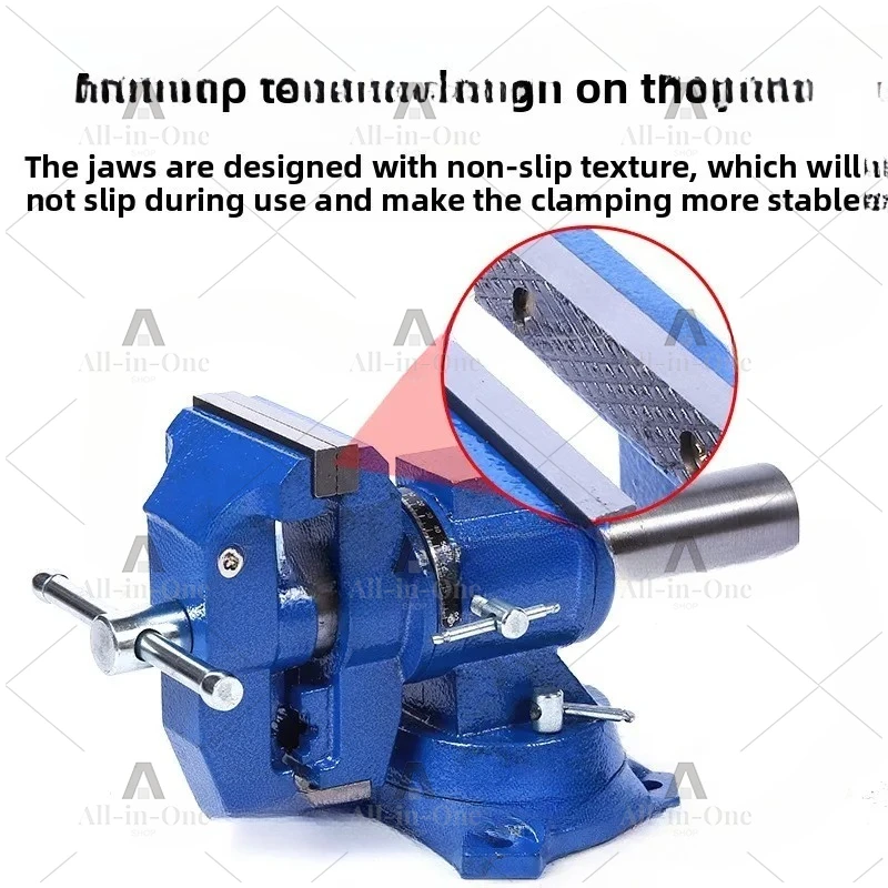 Multifunctional Vise, Multifunctional Lightweight Vise Fixed Movable Table Vise with Anvil