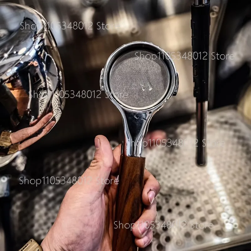 Flat Bottomless Coffee Handle, Black Walnut Weighs 400 Grams, Suitable For E61, Suitable For Mischief