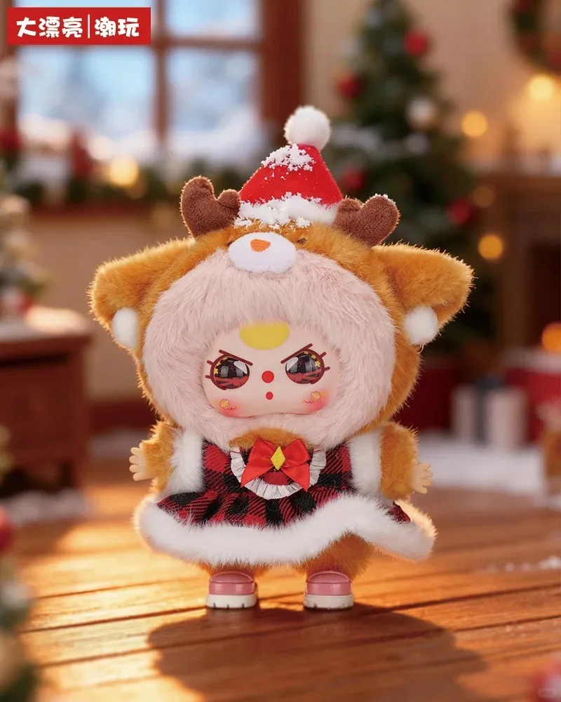 Подлинная детская серия «Три С Рождеством», виниловая плюшевая слепая коробка, зимняя ограниченная коллекция модных игрушек, женские подарки на день рождения, новинка