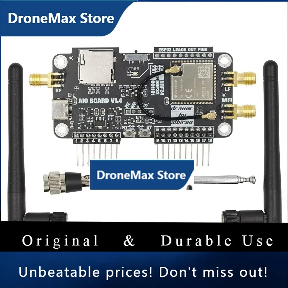 DroMaFor Flipper Zero 3-in-1 Expansion Board WiFi-ESP32+CC1101+NRF244 Multifunctional