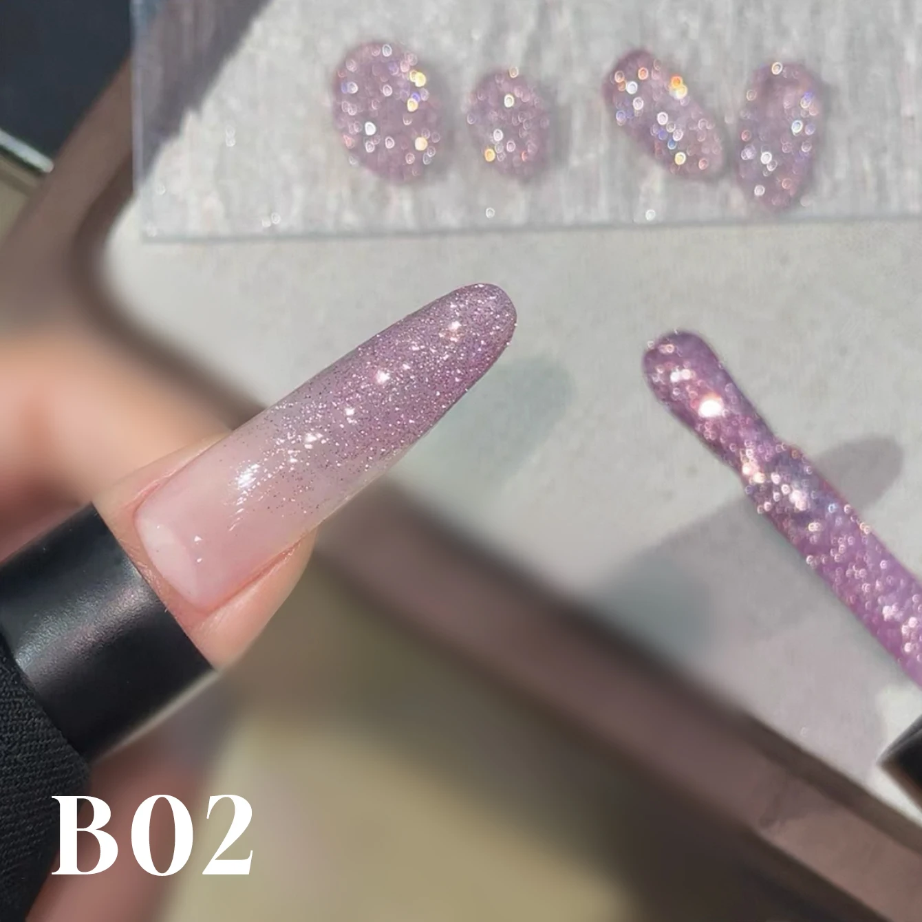 1 szt. WS Bling Łamacz Diamentowy Żelowy Lakier do Paznokci Lato Jesień Błyszczący Odbijający Diamentowy Żel Halloween Nail Art