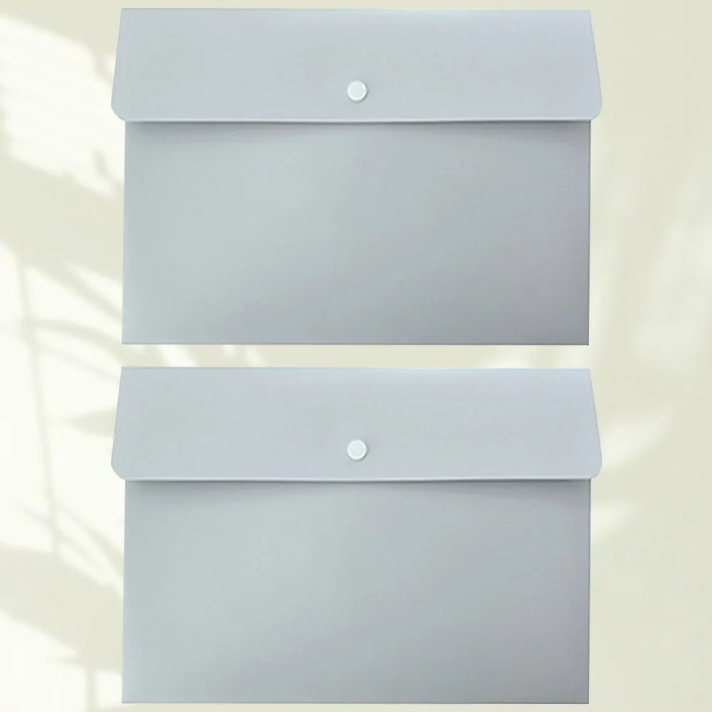 

2 шт. папки для документов, прозрачные, из полипропилена, водонепроницаемые, формат А4, с кнопкой-застежкой, органайзеры для хранения для офиса и дома