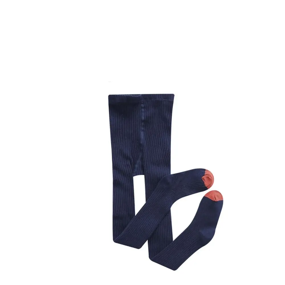 For 4-8years Old Winter Warm Girls Trousers Baby Stockings Candy Color Girl Knitted Tights Child Pantyhose