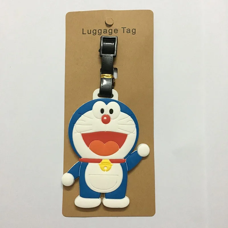 Doraemon Girl Boy Boarding Pass Luggage Tag Cute Luggage Identification Small Hanging Ornament Travel Identification Pendant