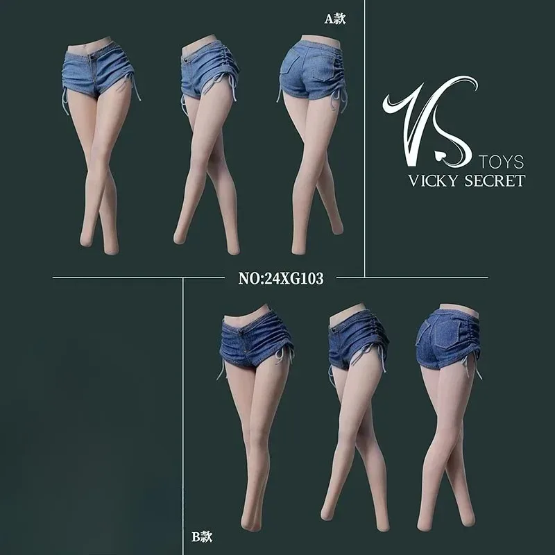 VSTOYS 24XG100-107 1/6 مقياس أنثى دمية الدنيم السراويل تنورة ساخنة مجموعة الملابس نموذج صالح 12 ''TBL S12D عمل الشكل الجسم الدمى #6