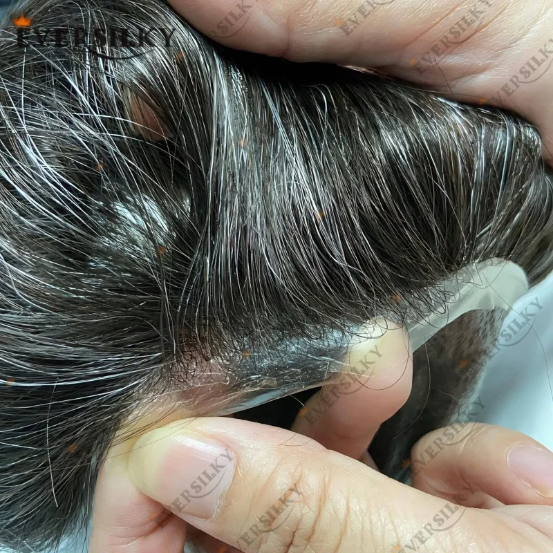 

100% индийский парик из человеческих волос, системы замены волос, протез 0,02-0,03 мм, Vloop Hair Unite Full, парик из искусственной кожи для мужчин, плотность 90%