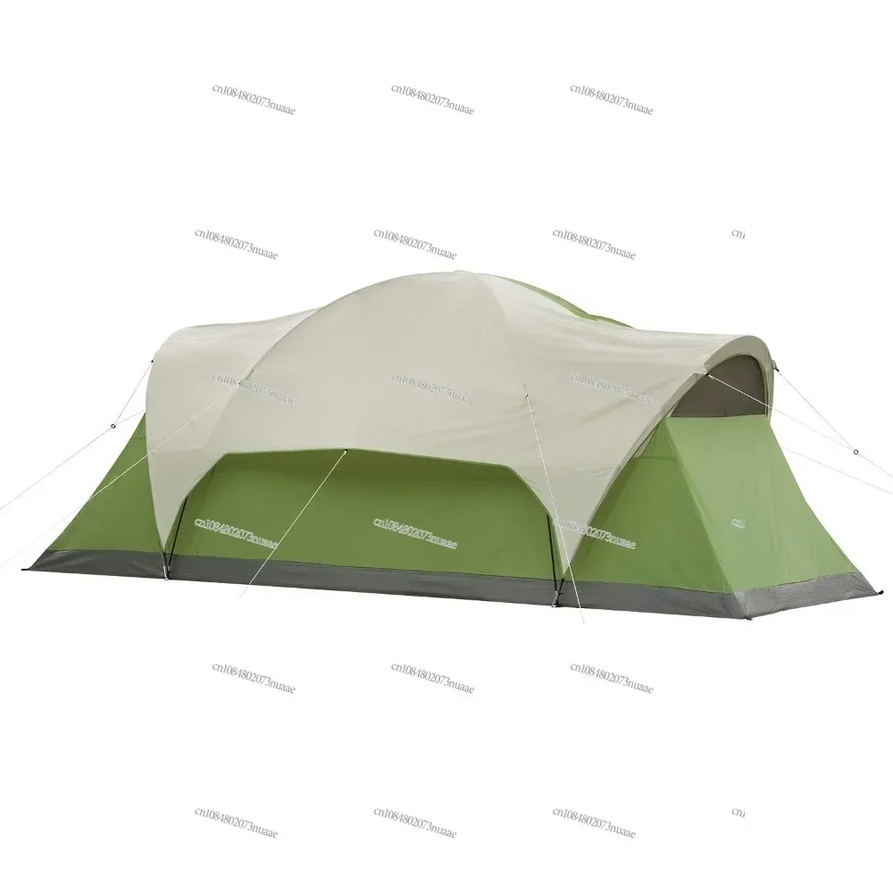 Family Tent with Carry Bag, Spacious Interior, Fits Multiple Queen Air Beds, 8 Person