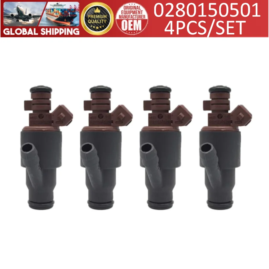 4pcs 0280150501 Fuel Injectors For BMW 318i 1994-1999 318is 1994-1999 318ti 1995-999 Z3 1996~1998 1.9L l4#13531247911