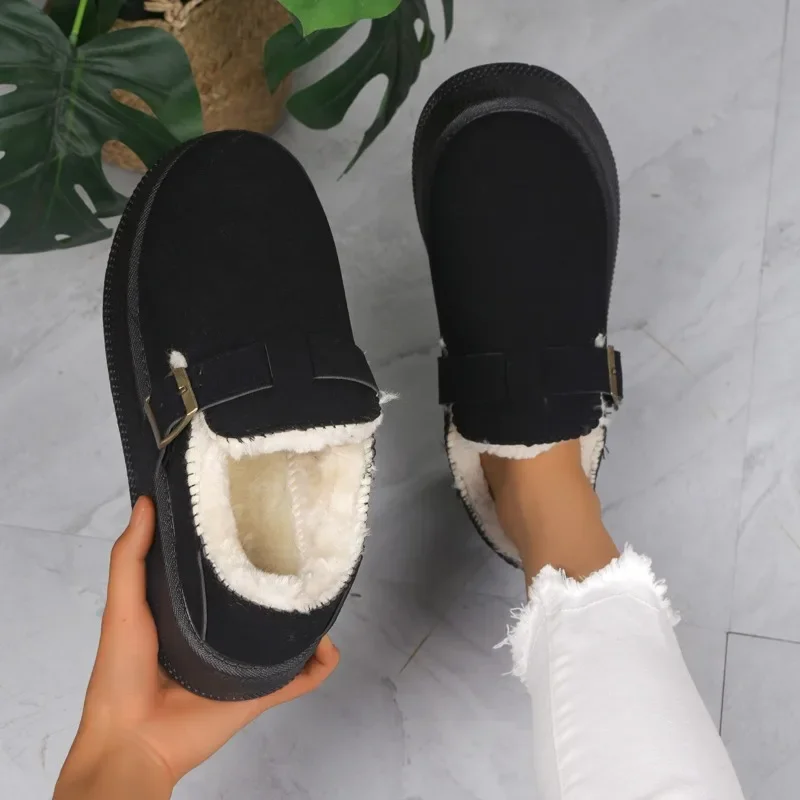 Fashion House Slippers Winter Fur Women's Short Fur Outdoor Women's Fashion Fluffy Snow Boots