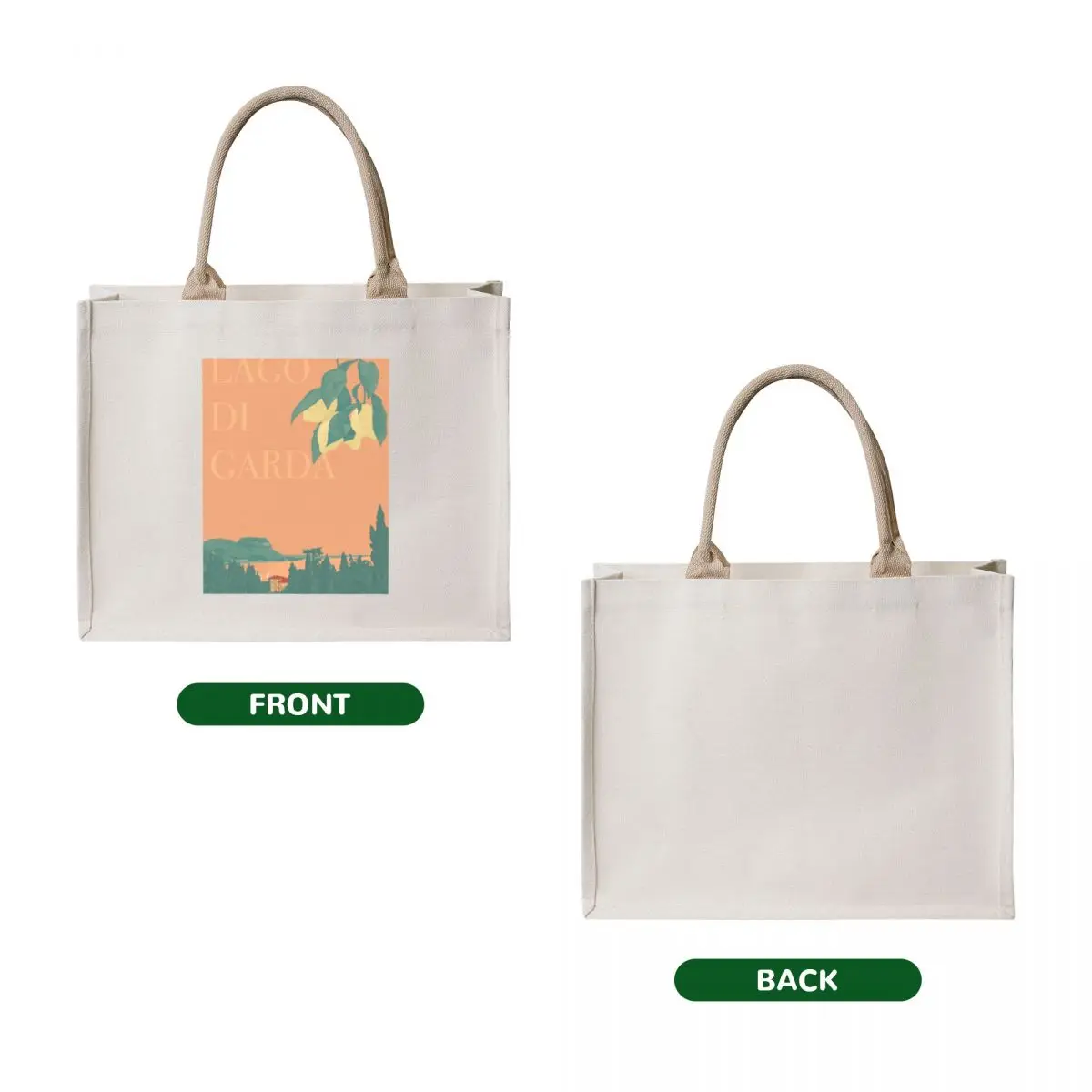 Lago Di Garda Tote Bag Large bags for women Cloth bags bags luxury women tote aesthetic