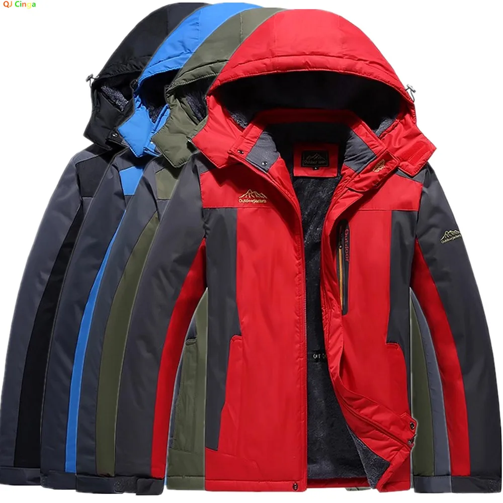 2026 Winter Red Men's Down Jacket Sports Casual Coat, Red Waterproof Jackets (This Jacket Has A Thinner Version Available)