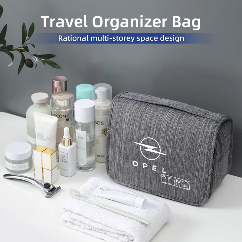 شعار السيارة المحمولة أدوات الزينة Washbag مقاوم للماء السفر النساء حقيبة تخزين مستحضرات التجميل لأوبل أسترا إنسيجنيا كورسا زافيرا ميريفا موك